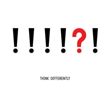 Think differently. Stock Illustration