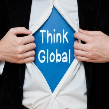 Think Global Concept Stock Photos