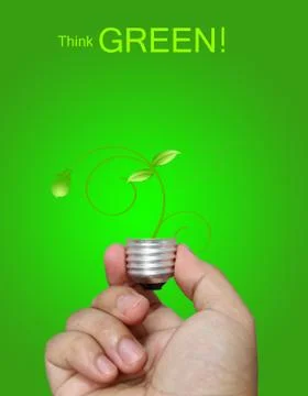 Think green concept Stock-Illustration