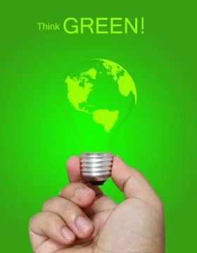 Think green concept Stock-Illustration