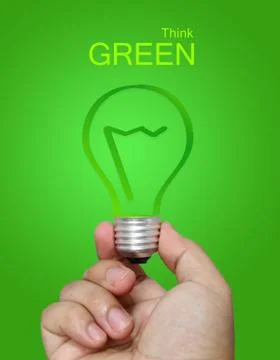 Think green concept Stock-Illustration