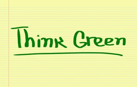 Think Green Concept Stock Illustration