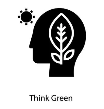 Think Green Concept Stock Illustration