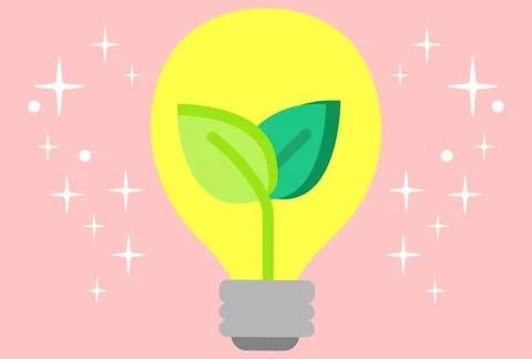 Think Green Concept Illustration Stock Illustration