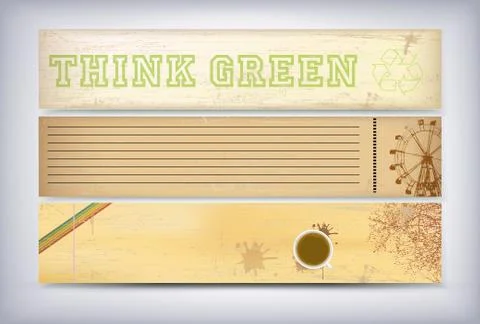 Think Green Stock Illustration