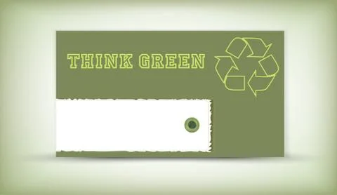 Think Green Stock Illustration