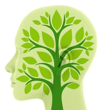 Think green Stock Illustration