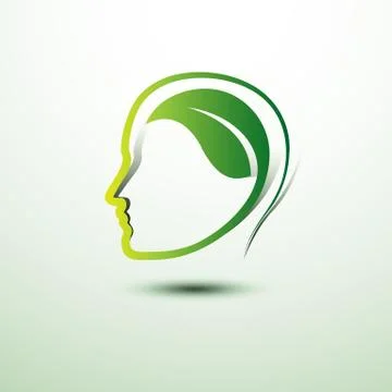 Think green Illustrazione stock