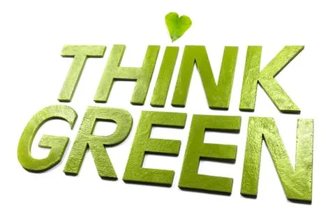 Think Green Stock Illustration