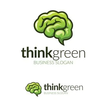 Think Green Vector Logo Ilustración de archivo