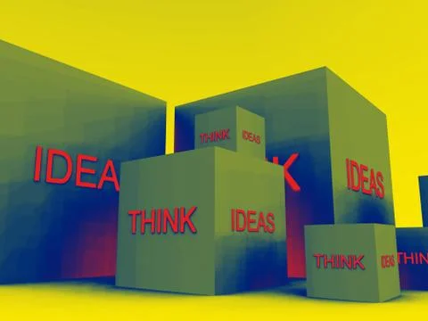 Think Of Ideas Stock Illustration