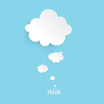 Think Illustrazione stock