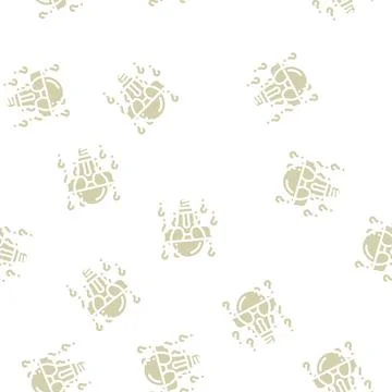 Think light bulb glyph vector seamless pattern Stock Illustration