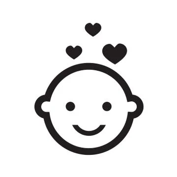 Think love bubble icon Stock Illustration