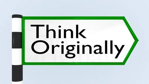 Think Originally concept Stock Illustration