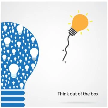 Think out of the box concept Stock Illustration