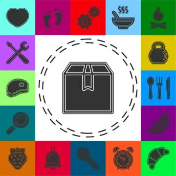 Think out of box concept line icon. Simple element illustration. Stock Illustration