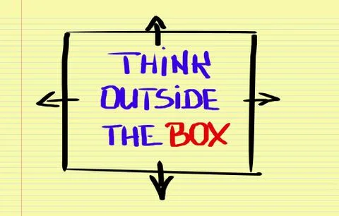 Think Outside The Box Concept 스톡 일러스트