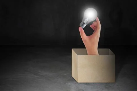 Think Outside The Box Concept Stock Photos