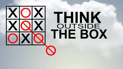 THINK OUTSIDE THE BOX Stock Footage 35253524