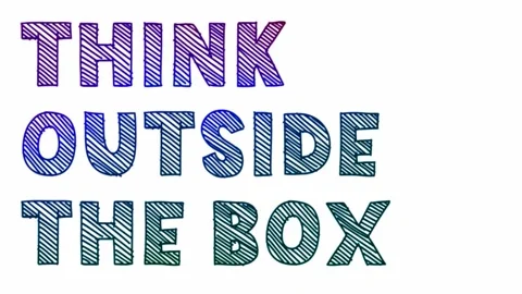 Think outside the box 스톡 동영상 281829226