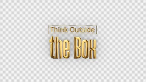 Think Outside the Box Stock Footage 327128620