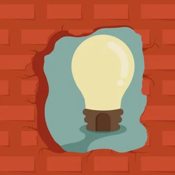 Think outside the box , Get idea , eps10 vector format Stock Illustration