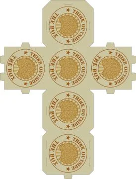 Think outside the box Stock Illustration