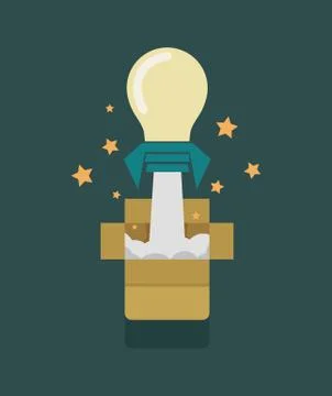 Think outside the box Stock-Illustration