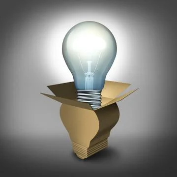 Think outside the box Stock Illustration