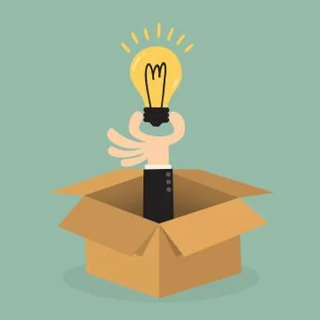 Think Outside The Box Stock Illustration