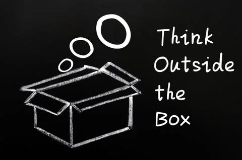 Think outside the box Stock Photos