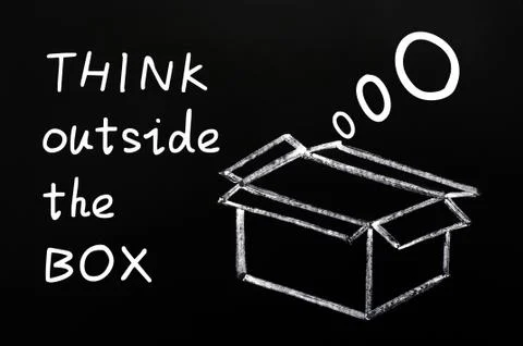 Think outside the box Stock Photos