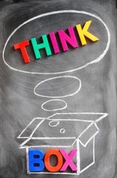 Think outside the box Stock Photos