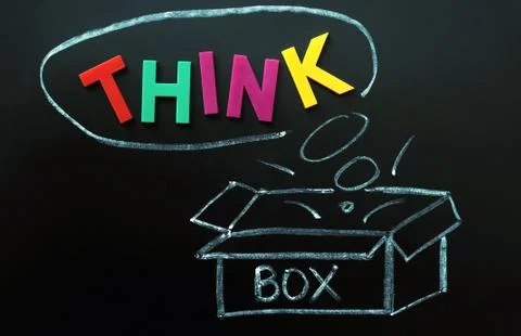 Think outside the box Stock Photos