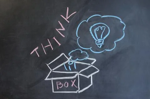 Think outside the box Stock Photos