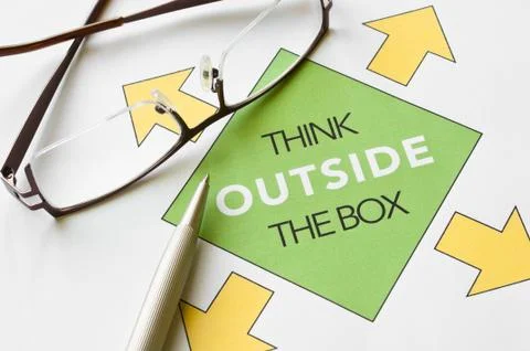 Think outside the box Stock Photos