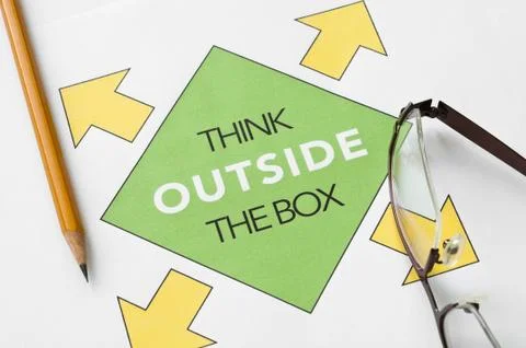 Think outside the box Stock Photos