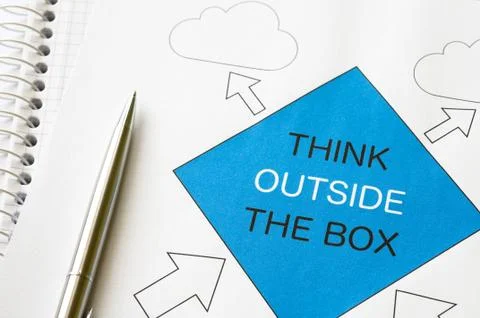 Think outside the box Stock Photos