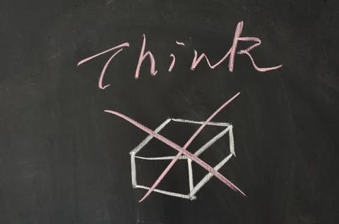Think outside the box Stock Photos