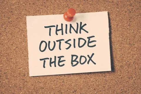 Think outside the box Stock Photos