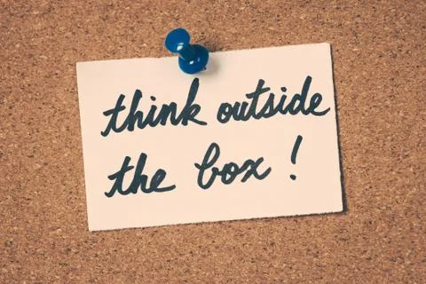 Think outside the box Stock Photos