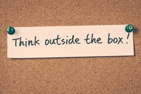 Think outside the box Stock Photos