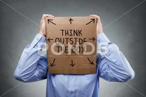 Think outside the box Stock Photos