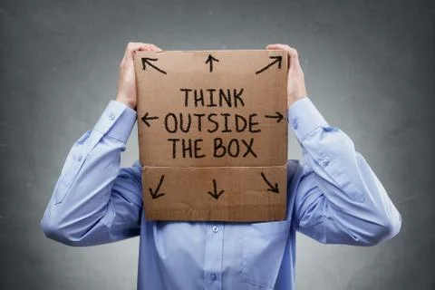 Think outside the box Stock Photos