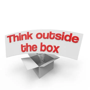 Think outside the box vi Stock Illustration