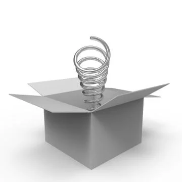 Think outside the box viii Stock Illustration