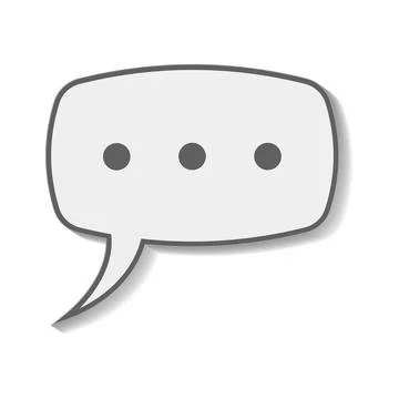 Think oval buble speech icon with three dots, vector cartoon comic buble speech Stock Illustration