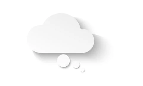Think paper style bubble. Infographic design. Dialog message clouds. Vector 스톡 일러스트