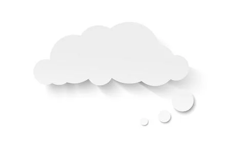 Think paper style bubble. Infographic design. Dialog message clouds. Vector 스톡 일러스트